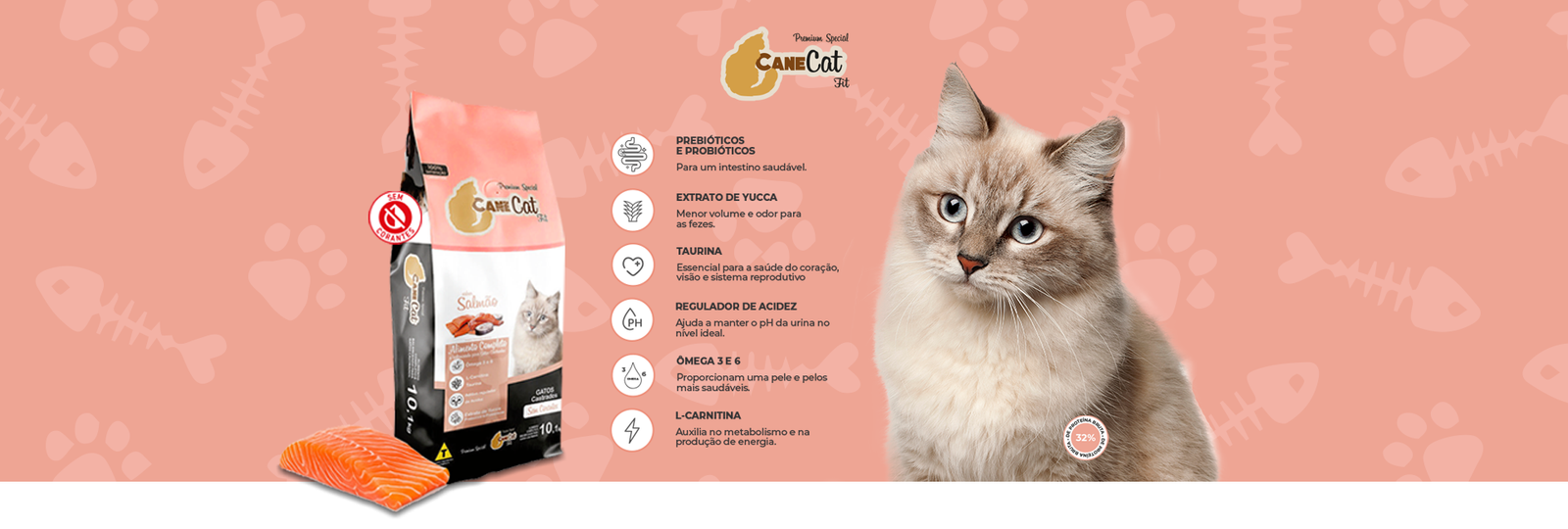 CANECAT CASTRADOS SALMÃO - canepets.com.br